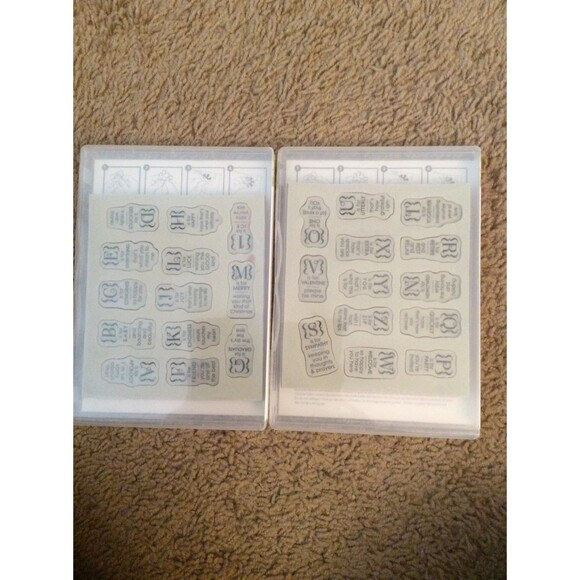 INVENTORY REDUCTION SALE. Stampin Up OCCASIONS ALPHABET clear mount stamps B49 - Picture 2 of 3